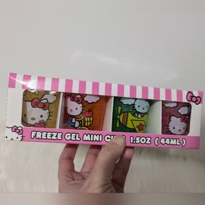 Hello Kitty & Friends Freeze Gel Mini Cups Shotglasses Set Of 4 New!